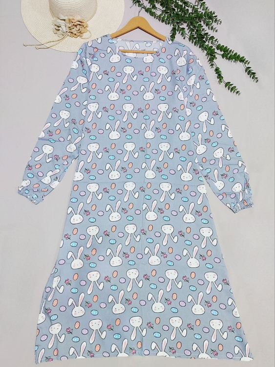 پیداهن نخی زنانه طرح خرگوش