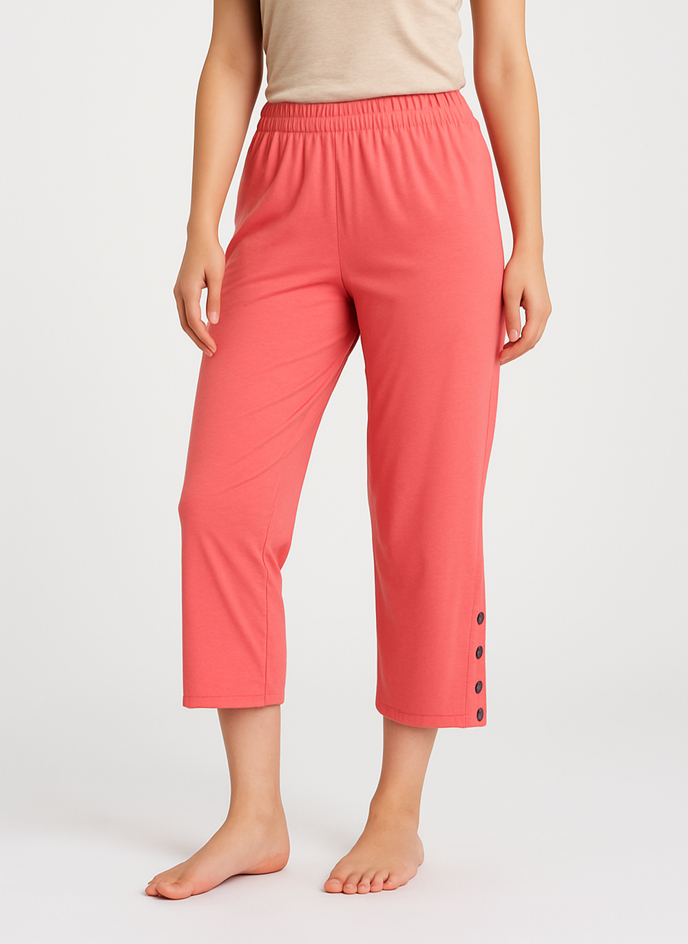 شلوارک بغل دکمه رنگ مشکی